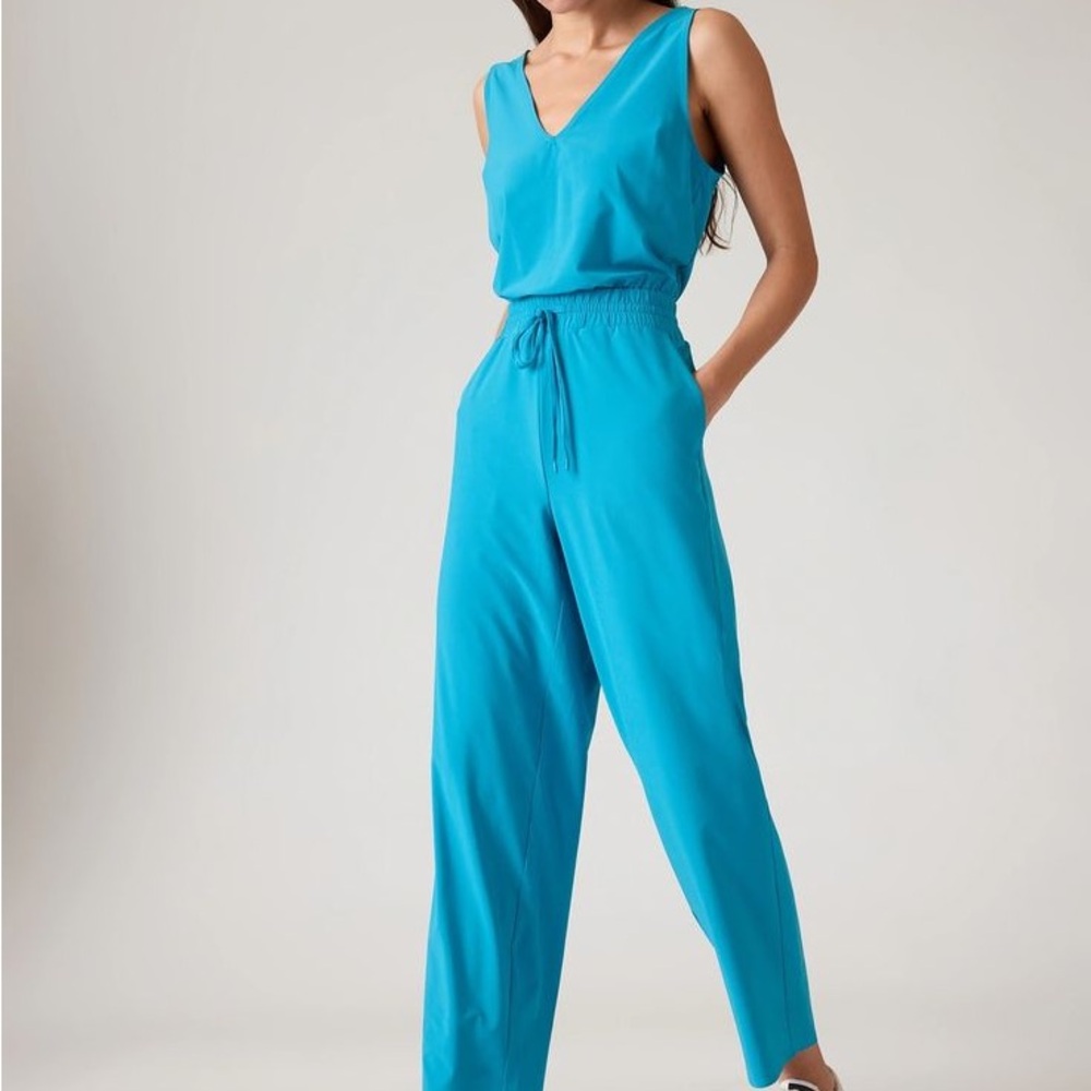 Athleta Women's Blue Avenue Jumpsuit